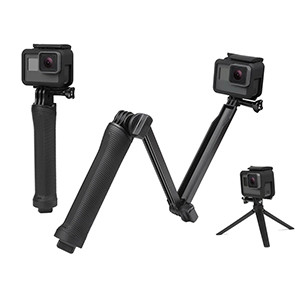 Telesin 3 Way Monopod Selfie Stick for Action Camera and GoPro Hero -GP-MFW-300