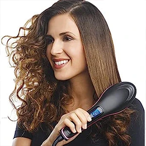 Hair straightening comb