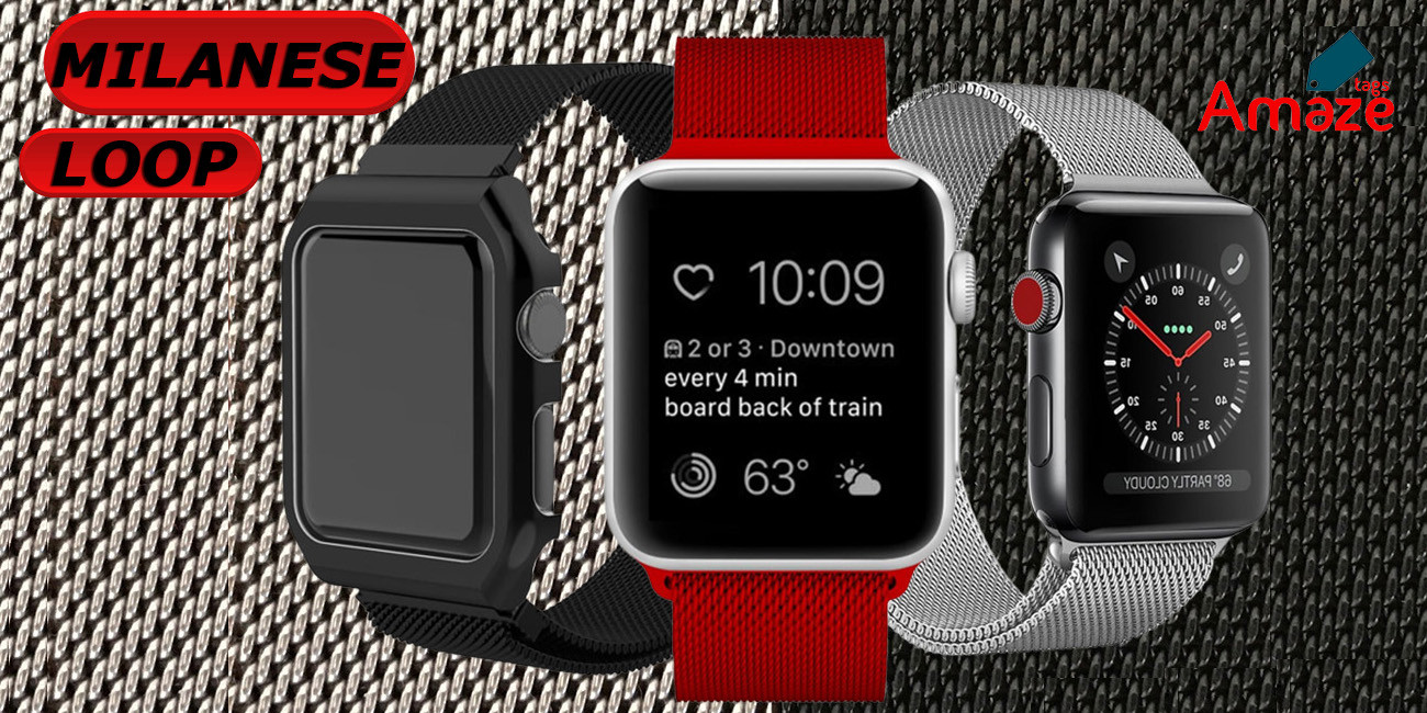 Premium Stainless Milanese Loop Bands For Apple Watches