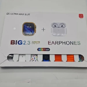 I20 ultra max suit smart watch 10 in 1 Smartwatch with TWS Earphone