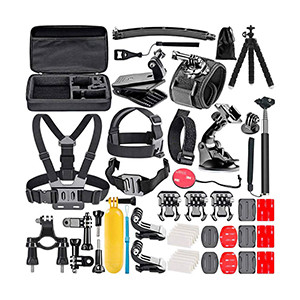 MaxCam 50 IN 1 Sports Camera Accessories Set For Gopro Hero 12, GoPro Hero 11, GoPro Hero 10 9 8 7 6 Accessories Ant Mountain Dog for Xiaomi Yi SJCAM Action Camera (K-40)