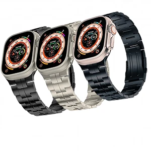 Titanium Strap with Double Button Clasp