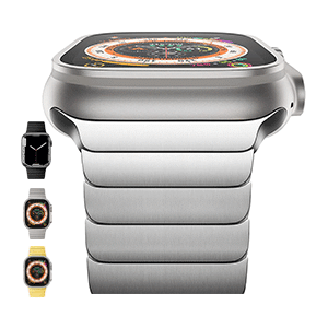 Nssa Stainless Steel band made for Apple Watch Ultra, Series 9,8,7 6, 5, 4, SE, 3, 2, 1