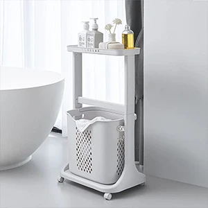 Dirty Cloth Hanger with Basket