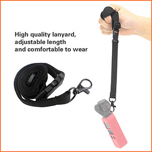 HSU Soft Silicone Case Set of Neck Strap Lanyard of the Handheld Gimbal Suitable for Dji Osmo Pocket Gimbal Camera OS-32