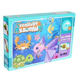 Screw mosaic construction set