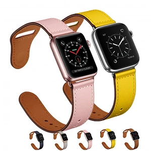 Leather band for Apple Watch Ultra, Series 9,8,7,6,5,4&3