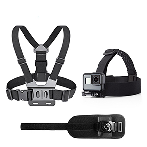 Artman Chest, Head and hand strap kit for GoPro Action Camera (X-3-2)