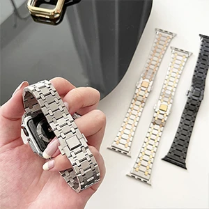 Premium 304  Stainless steel watchband and TPU Case