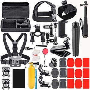 Maxcam action camera accessories kit 59 in 1 compatible for all GoPro Series (K-42)