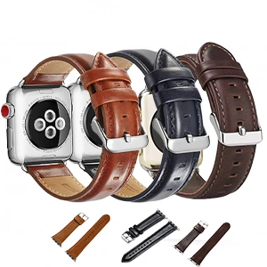 Luxury First Layer Cow Genuine leather band for Apple watch Ultra, Series 9,8,7,6,5,4 & 3