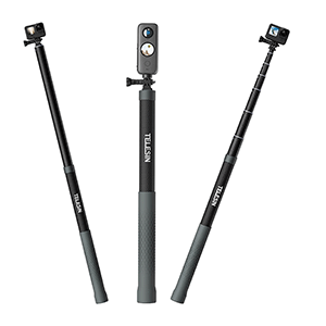 TELESIN 3 Meters Ultra Long Selfie Stick for GoPro, Insta 360 & Osmo  Carbon Fiber Lightweight Pole Monopod