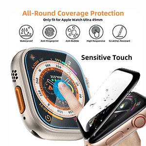 Screen protector made for Apple Watch Series Ultra, 8,7,6, 5 4 ,3 ,2, 1 SE